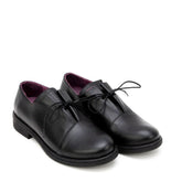 Bueno Stringata in Pelle Nera